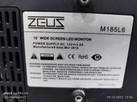 Монитор Zeus 18,5 LED