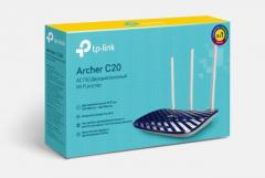 TP-Link Archer C20 AC750 Двухдиапазонный Wi-Fi роутер.