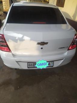 Chevrolet Cobalt 2014 rangi oq 1 yevro