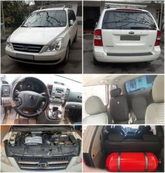 KIA Carnival metan  10.300 kami bor