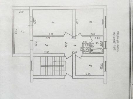 Продаю квартиру. Кирпичный 3/4/4. Тузел-1 .     BR06