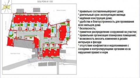 продаётся участок земли 54 соток, с проектом под строительство  домов.