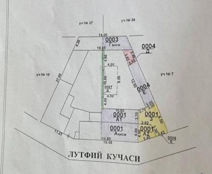 Продается участок , 3.7 сотки , Чиланзар 7 , Новая Мечеть