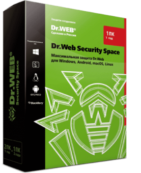 Dr.Web Security Space — лицензия на 1 год на 1 ПК