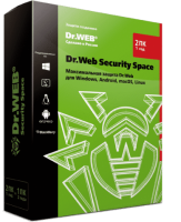 Dr.Web Security Space — лицензия на 1 год на 2 ПК