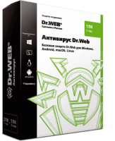 Антивирус Dr.Web — лицензия на 1 год на 2 ПК