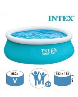 Бассейн надувной Intex Easy Set 183x51 см, 880 л